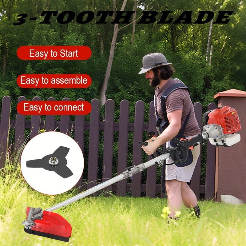 Floseru Backpack String Trimmer,Cordless 52CC 2 Stroke Petrol Pole Hedge Trimmer Chain Saw Brush Cutter with Guard Accessories for Garden and Yard from US Fast Arrival