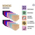 thumbnail image 7 of SOCKS'NBULK 24 Pack of Womens Underwear Panties in Bulk, Wholesale Ladies Brief Underpants, Homeless Charity Donation Multipacks (Assorted, X-Large), 7 of 7