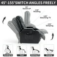 thumbnail image 5 of Power Lift Recliner Chair with Massage and Heat,Faux Leather Soft Chair with USB Charging&Cup Holders, Infinite Position Reclining,Heavy Duty 350 LBS Capacity, 5 of 11