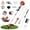 5-in-1 Orange 52cc 2-Cycle, variant on Mohsoe Red 52CC 2-Stroke Gas Powered Weed Eater, Weed Wacker, Gas String Trimmer & Gasoline Trimmer for Lawn Garden Yard