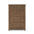 thumbnail image 5 of Child Craft Atwood 42" Interlocking 4-Drawer Chest for Nursery or Bedroom, Chevron Design, Anti-Tip Kit, Cocoa Bean Brown, 5 of 7
