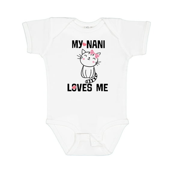 Inktastic My Nani Loves Me Girls Girls Baby Bodysuit