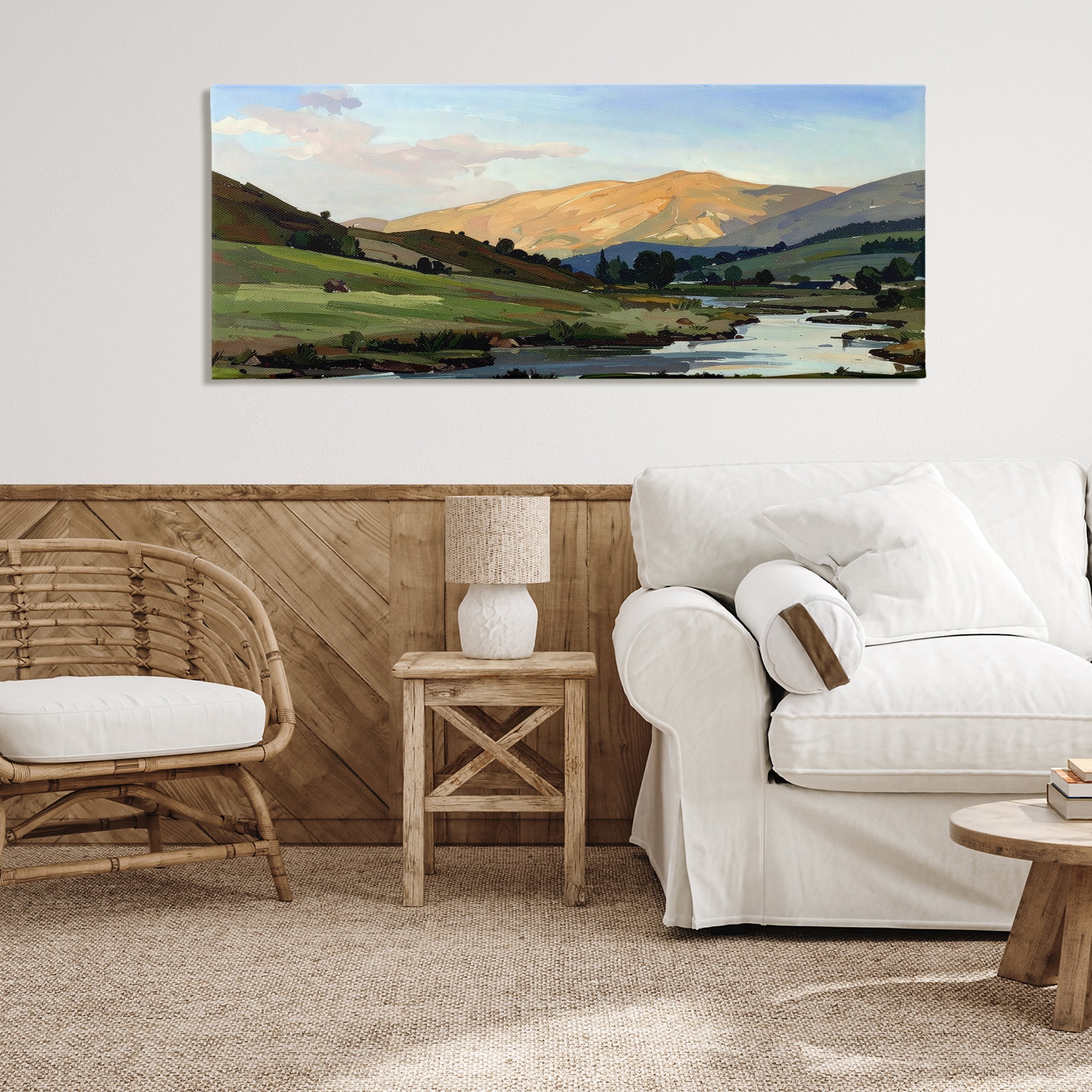 Stupell Industries Across The Valley Landscape Canvas Wall Art, design by Alonza Saunders