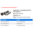 thumbnail image 2 of Coolant Hose - Compatible with 2010 - 2018 Jaguar XJ 2011 2012 2013 2014 2015 2016 2017, 2 of 2