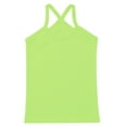thumbnail image 3 of Manyakai Kids Girls Dance Tank Tops Cross Back Basic Camisole Knit Spaghetti Straps Vest Sport Top Green 150, 3 of 5