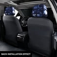 thumbnail image 3 of 2 Pce Car Headrest Cover 11×10.2in With Elastic Easy To Install Anti-Crack Stain Tear Used For Most Car Headrest Midnightblue Geometric Patterns_3, 3 of 8