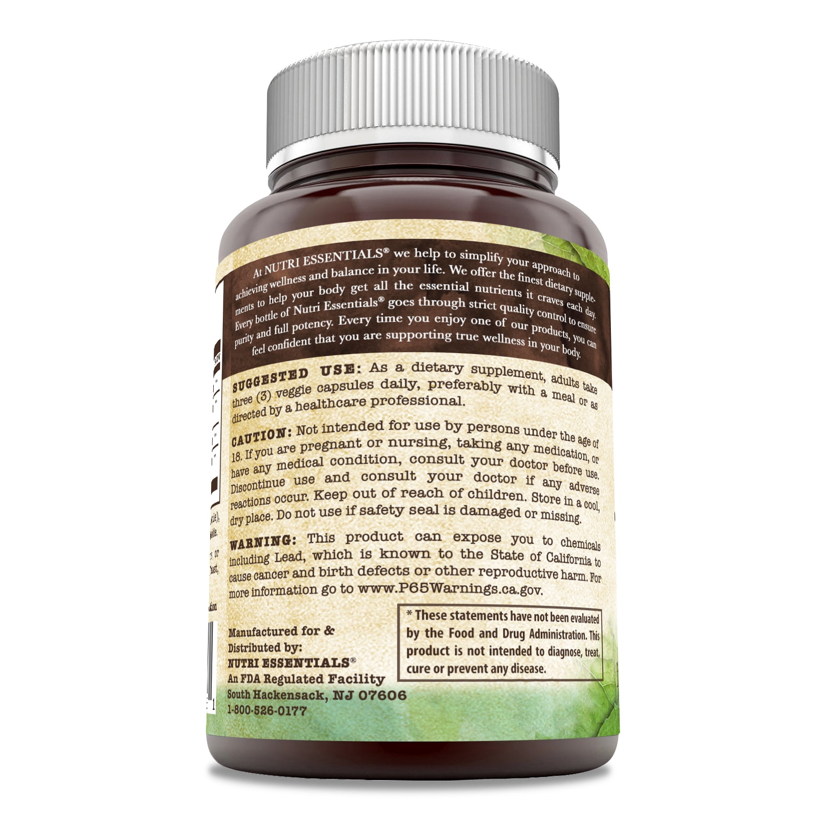 Nutri Essentials Turmeric Curcumin & Ginger with BioPerine 2250 mg Per Serving Veggie Capsules | Non-GMO | Gluten Free | Made in USA | Ideal for Vegetarians