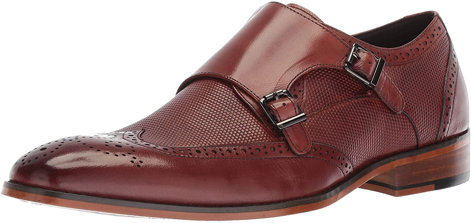 stacy adams men's lavine double monk strap loafers