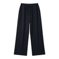 thumbnail image 4 of Ltctricy Sweatpants for Women Wide Leg Baggy Lounge Travel Pants Athletic Workout Casual Drawstring Pants with Pockets, 4 of 7