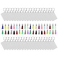 thumbnail image 2 of Ensemble de 160 Pcs Porte-Clés Série Sublimation Porte-Clés Transfert de Chaleur Pompons MDF Blanc-Rectangle, 2 of 5