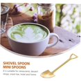thumbnail image 2 of 8pcs Spade Spoon Eating Utensils Sets Stainless Steel Utensils Set Stainless Steel Set Dessert Shovel Spoon Espresso Spoon Dessert Spoon Mini Shovel Spoons Coffee Spoons Tea Spoons, 2 of 5