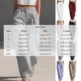 thumbnail image 3 of Elvqul Cargo Pants for Women with Multi Pockets, High Waisted Straight Leg Pants Elastic Waist Button Zip Quick Dry Casual Baggy Relaxed Fit Athletic Pants for Hiking Climbing, 3 of 7