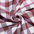 thumbnail image 5 of BalsaCircle 20 Pieces 15" x 15" Burgundy White Gingham Checkered Polyester Napkins, 5 of 5