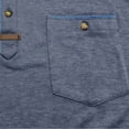 thumbnail image 4 of pstuiky camisetas para hombre, Camisa tipo blusa de manga corta con cuello vuelto y botones de color para hombre camisas casuales para hombre s, 4 of 7