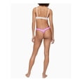 thumbnail image 2 of CALVIN KLEIN Intimates Purple Cotton Blend Plush Elastic Striped Thong Underwear S, 2 of 2