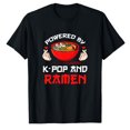 thumbnail image 1 of AALJY Powered by K-pop and Ramen Kpop Merch Merchandise Gift T-Shirt, 1 of 5