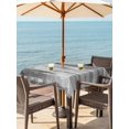 thumbnail image 3 of Outdoor Tablecloth with Umbrella Hole for Patio/Picnic/Party/Camping, Gray Black Ombre Waterproof Table Cloth Square Cover Washable, Modern Abstract Art Oil Painting (54"x 54"), 3 of 9