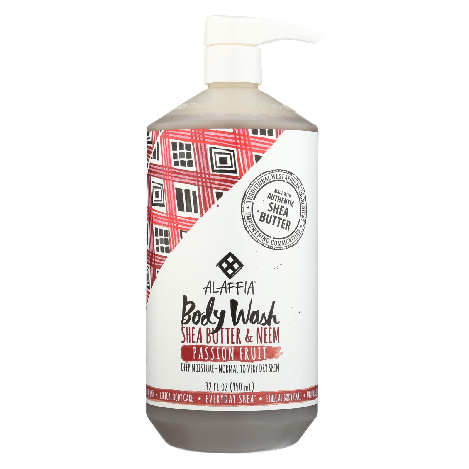 Alaffia Body Wash Passion Fruit 32 fl oz.
