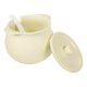 thumbnail image 5 of Lard Keeper with Spoon 1Set Light Yellow Ceramic Jars with Lids for Storage, Elegant Table Decor, 5 of 5