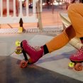 thumbnail image 3 of Shisuyan Roller Skates Toe Stops Transparent Yellow Pu 2Brake Blocks 1.9X1.4X1.3In, 3 of 8