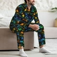 thumbnail image 7 of Kdxio Retro Truck Men’s Pajama Set Pajamas For Men 2 Piece PJ Set with Men Pajama Pants and Long Sleeve T-Shirt Lounge Set-X-Large, 7 of 7