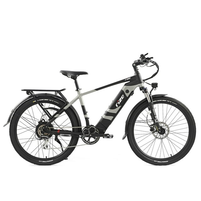 Rize Commuter Electric Bike with Dual Battery Option - 160km Range, 500W Power - Black