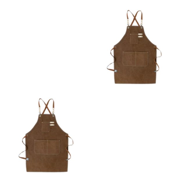 Soidarity Delantal de trabajo Cafeshop Traje Cocina Restaurante Servicio ajustable Traje Jardinero Ropa Jefe Utilidad Delantales Type4 NO4