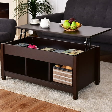 Brooklyn Coffee Table Set - Lift Top Coffee Table with Hidden Storage Compartment - Coffee
