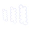 thumbnail image 3 of 3Pcs Rose Flower Cutter Maker DIY Fondant Cake Decorating Mold Baking Accessories, 3 of 9