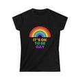 thumbnail image 3 of It's OK to Be Gay Equality LGBT Pride Rainbow Gay Lesbian Shirts for Women, 3 of 8