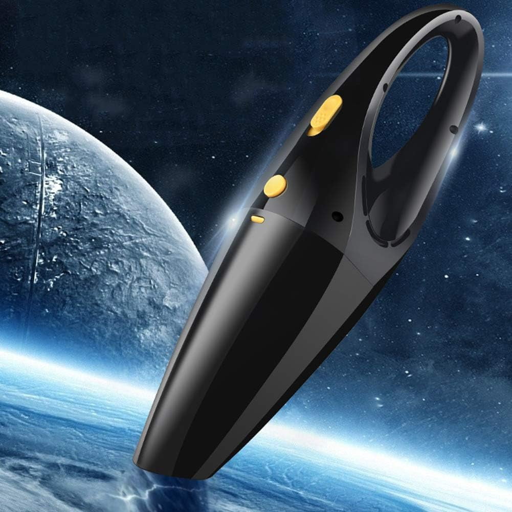 Car Vacuum Cleaner Portable Handheld Vacuum Cleaner with Cleaner HEPA Filter, Wet and Dry Double Use, Handheld Vacuum Cordless for Animal Hair,Black (White)