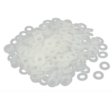 

M5 x 10mm x 1mm Nylon Flat Insulating Washers Gaskets Spacers Off White 300PCS