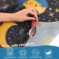 thumbnail image 4 of Yayeee Window Valance for Kitchen Farmhouse Rod Pocket Moon Pattern Short Curtain for Living Room, 4 of 6