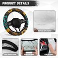thumbnail image 6 of Yuyamidu Leopard Print Car Steering Wheel Cover Sunflower Car Steering Wheel Covers Winter Steering Wheel Accessories for Sedan Auto 15 Inch Flannel Steering Wheel Case, 6 of 7
