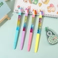 thumbnail image 5 of Bolígrafo de gel con diseño creativo de dibujos animados, con pegamento suave, diseño de unicornio navideño, diseño de hada y arena, de gran valor cromático, para regalo, para firma de oficina, 5 of 5