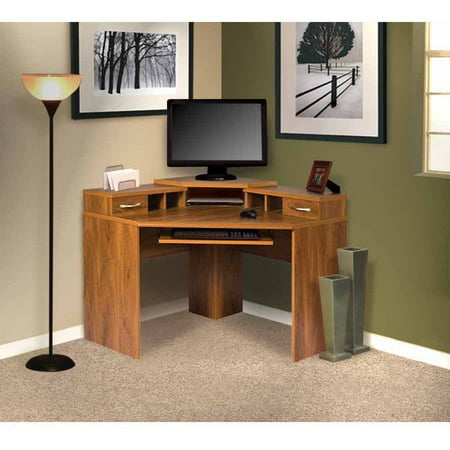 Corner Computer Desk With Monitor Platform