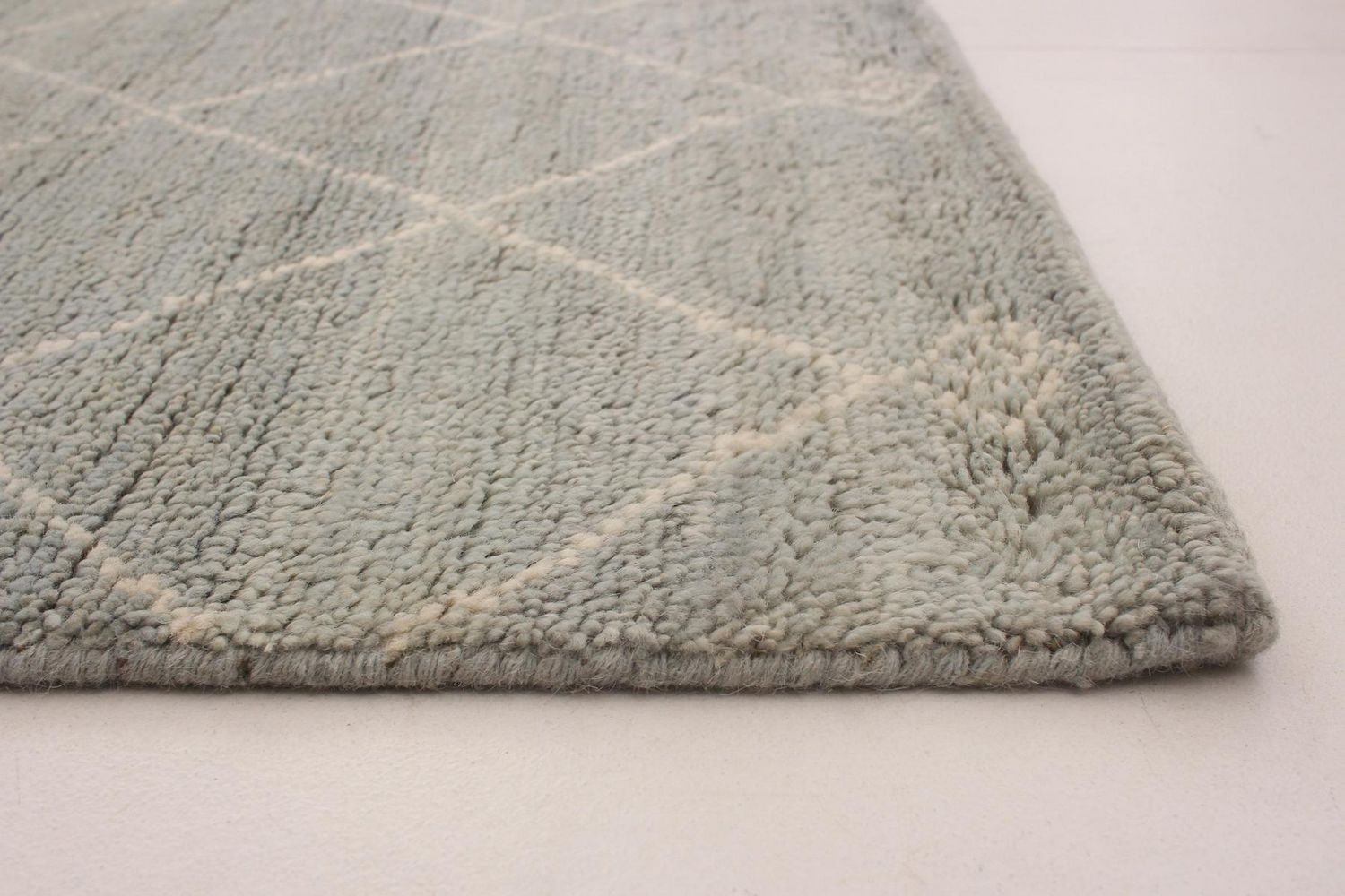 ECARPETGALLERY 5'1" x 7'11" Moroccan Tangier Hand-knotted Area Rug for Living Room, Dining Room and Bedroom in Grn