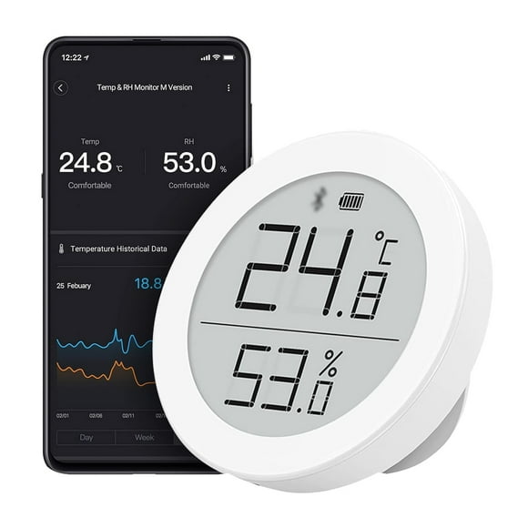 Temperature Monitor,Compatible Remote Compatible / Mi App Temperature E Ink Display Bt Remote And Temperature Display Ink Display Matter Temperature Air Conditioner Mi App Mi Matter App