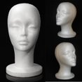 thumbnail image 4 of Nouveau Mannequin en Mousse Simple Blanc pour Femme, Chapeau, Casquette, Perruque Factice, Support d'Exposition de Tête, 4 of 5