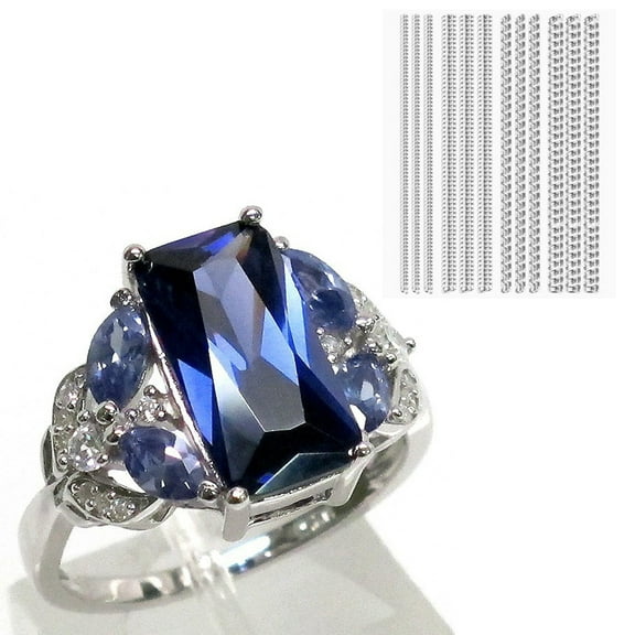 shngshifan Ladies Ruby Cut 946 Sterling Silver Ring11(Ring Size Adjuster)