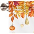 Flop Panel Fall Maple Leaves Curtain Valance 1 Panel, Rod Pocket 54x18 in ...
