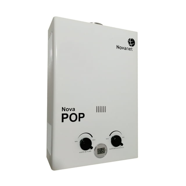 Calentador de agua de paso instantáneo marca Novanet Modelo NOVA POP Gas Natural Novanet NOVAPOP_N