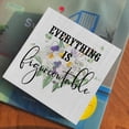 thumbnail image 4 of Zomyto 5x5 In Country Everything is Figureoutable Artwork Wooden Box Sign Rustic Farmhouse Style Floral Decor Quote Wood Block Plaque Decor, 4 of 6