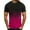 Hot Pink, variant on Dovford Mens Muscle Gym T-Shirts Short Sleeve Workout Athletic Bodybuilding Cotton Tee