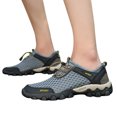 thumbnail image 4 of NOKIO Men Summer Mesh Sneakers Breathable Hiking Shoes Comfortable Walking Shoes Outdoor Travel Shoes Fashion Casual Sports Shoes Quick-Drying Bar𝖾𝖿oot Footwear for Beac𝗁 Wading, 4 of 5
