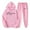 Pink, variant on Women Sweatsuit 2 Piece Hoodie Long Sleeve Sweatshirt with Wide Leg Pants Loungewear Sets Fall Sets Casual Outfits for Women