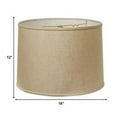 thumbnail image 2 of 18" Dark Wheat Throwback Drum Linen Lampshade, 2 of 5