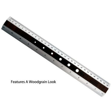 6 Inch Metal Ruler, 2Pcs Aluminum Alloy Metric Ruler with Inches and ...