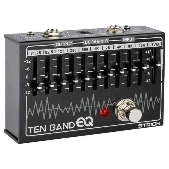 Pedal EQ STRICH TEN BAND para guitarra eléctrica y bajo