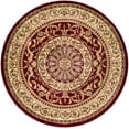 thumbnail image 3 of Unique Loom Versailles Collection Area Rug - Napoleon (6' 1" Round Red/Light Blue), 3 of 7